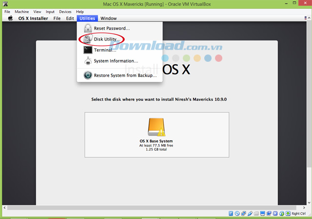 Hướng dẫn cài đặt Mac OS X trên Windows với VirtualBox